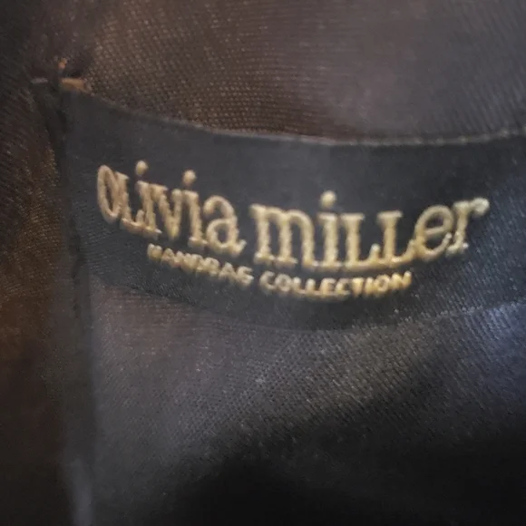 Olivia Miller Black White Strips Crossbody Shoulder Bag - Picture 5 of 6